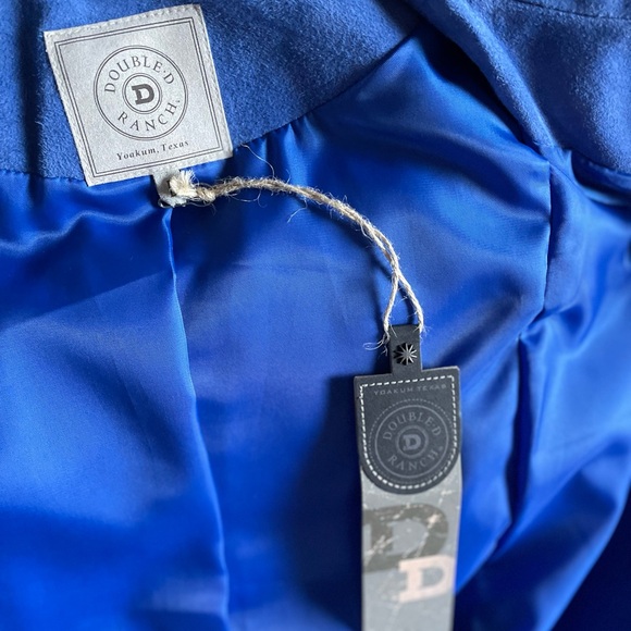 Double D Ranchwear Embroidered Suede Leather Jacket sz L NWT - Picture 12 of 14